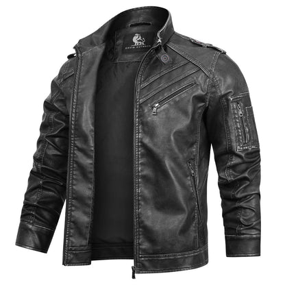 Chaqueta de cuero para motoristas