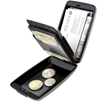 Cartera de aluminio con protección