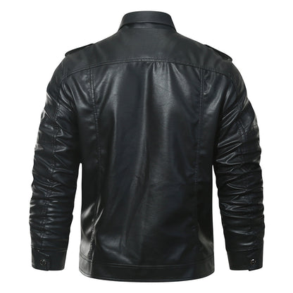 Chaqueta de forro polar estilo motorista